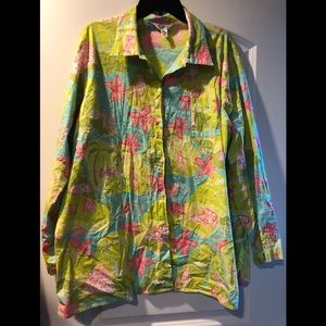 Lilly Pulitzer button down xl